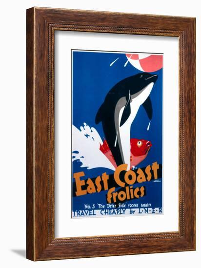 East Coast Frolics-null-Framed Art Print