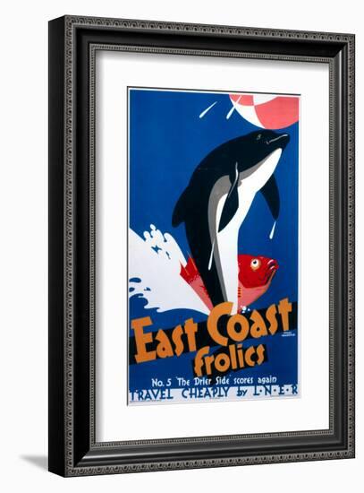 East Coast Frolics-null-Framed Art Print