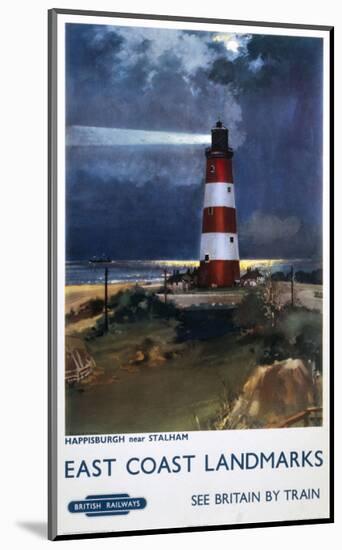 East Coast Landmarks, Lighthouse-null-Mounted Art Print