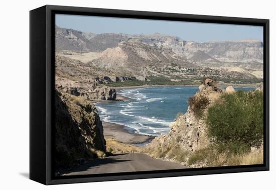 East coast of Baja California, Sea of Cortez, north of La Paz, Mexico, North America-Tony Waltham-Framed Premier Image Canvas