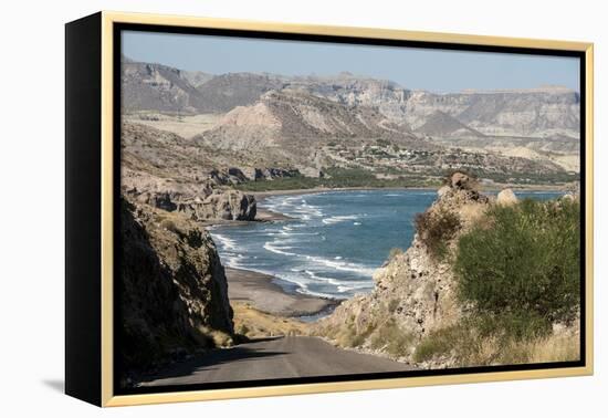 East coast of Baja California, Sea of Cortez, north of La Paz, Mexico, North America-Tony Waltham-Framed Premier Image Canvas