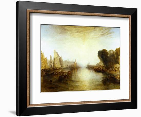 East Cowes Castle, Isle of Wight: The Regatta with the Royal Yacht Squadron-J. M. W. Turner-Framed Giclee Print