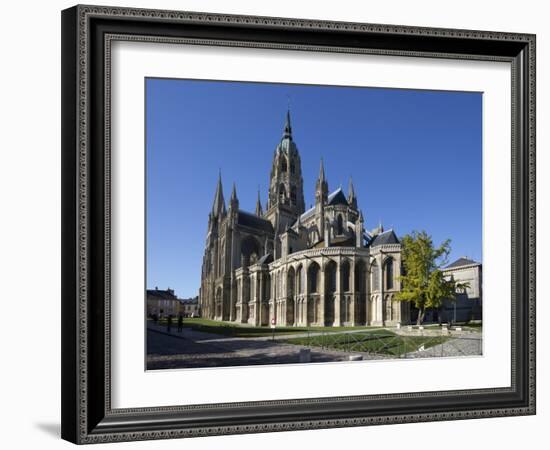 East End of Notre-Dame Cathedral, Bayeux, Normandy, France, Europe-Stuart Black-Framed Photographic Print