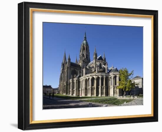 East End of Notre-Dame Cathedral, Bayeux, Normandy, France, Europe-Stuart Black-Framed Photographic Print