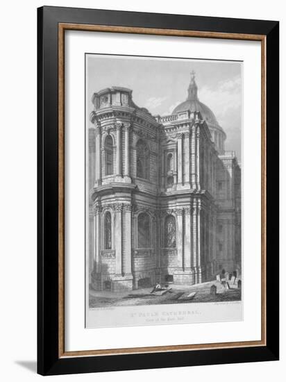 East End of St Paul's Cathedral, City of London, 1837-John Le Keux-Framed Giclee Print