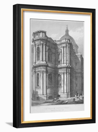 East End of St Paul's Cathedral, City of London, 1837-John Le Keux-Framed Giclee Print