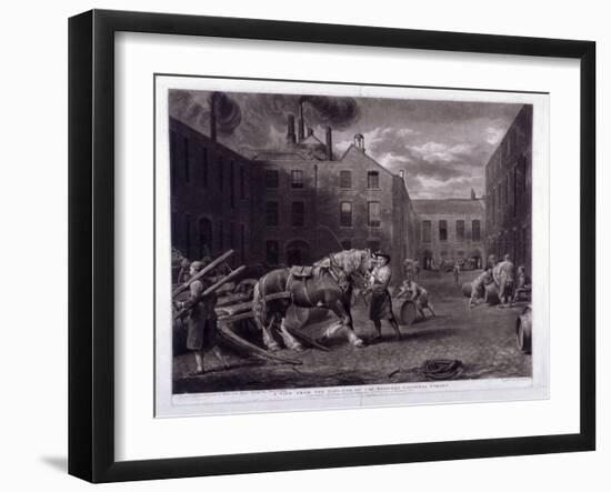 East End of Whitbread's Brewery, Chiswell Street, Islington, London, 1792-George Garrard-Framed Giclee Print