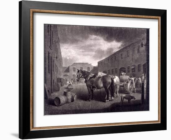 East End of Whitbread's Brewery, Chiswell Street, Islington, London, C1792-Richard Earlom-Framed Giclee Print