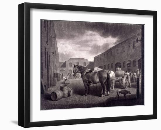 East End of Whitbread's Brewery, Chiswell Street, Islington, London, C1792-Richard Earlom-Framed Giclee Print