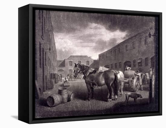 East End of Whitbread's Brewery, Chiswell Street, Islington, London, C1792-Richard Earlom-Framed Premier Image Canvas