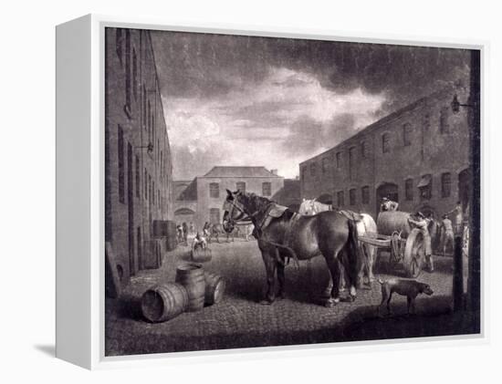 East End of Whitbread's Brewery, Chiswell Street, Islington, London, C1792-Richard Earlom-Framed Premier Image Canvas