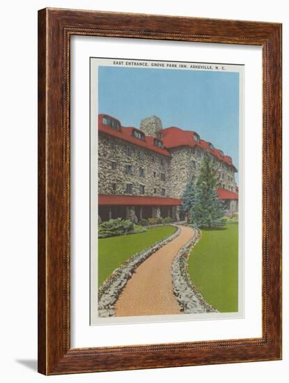 East Entrance, Grove Park Inn-null-Framed Art Print