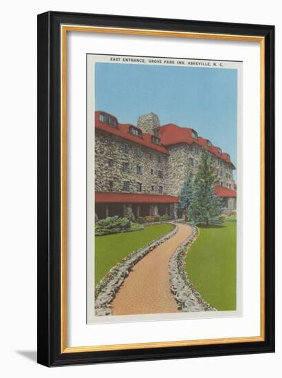 East Entrance, Grove Park Inn-null-Framed Art Print