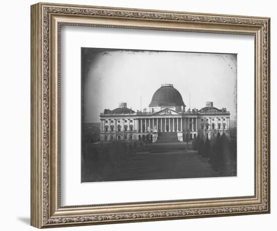 East Face of U. S. Capitol in 1846-John Plumbe Jr.-Framed Photographic Print