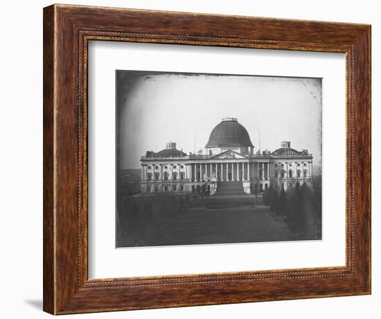 East Face of U. S. Capitol in 1846-John Plumbe Jr.-Framed Photographic Print