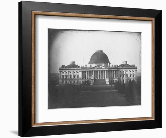 East Face of U. S. Capitol in 1846-John Plumbe Jr.-Framed Photographic Print