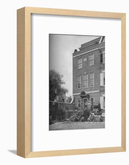 East front with terrace and garden gate, house of Mrs WK Vanderbilt, New York City, 1924-Unknown-Framed Photographic Print