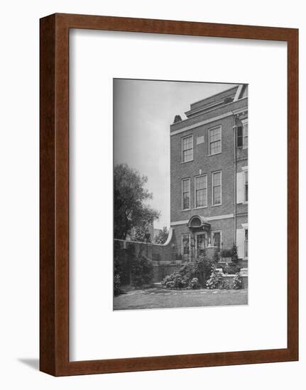 East front with terrace and garden gate, house of Mrs WK Vanderbilt, New York City, 1924-Unknown-Framed Photographic Print