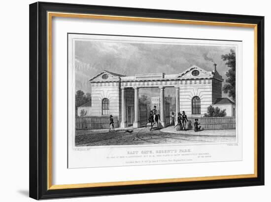 East Gate, Regent's Park, London, 1827-Thomas Barber-Framed Giclee Print