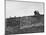 East German's Hand Reaching Over Glass Shards Embedded in Top of the Newly Constructed Berlin Wall-Paul Schutzer-Mounted Photographic Print