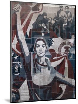 East Germany Monumental Propaganda, Dresden, Saxony, Germany-Ivan Vdovin-Mounted Photographic Print