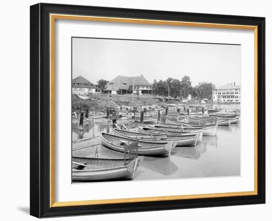 East Grand Rapids, Mich., Lakeside Club from Waterside, Reeds Lake-null-Framed Photo