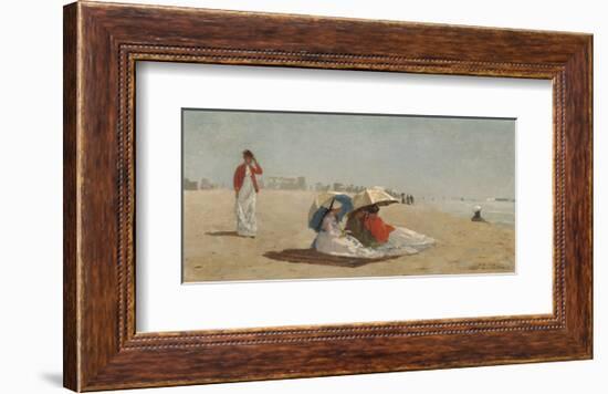 East Hampton Beach, Long Island, 1874-Winslow Homer-Framed Art Print