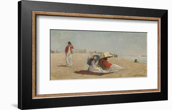 East Hampton Beach, Long Island, 1874-Winslow Homer-Framed Art Print