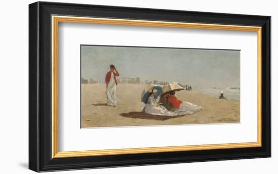 East Hampton Beach, Long Island, 1874-Winslow Homer-Framed Art Print
