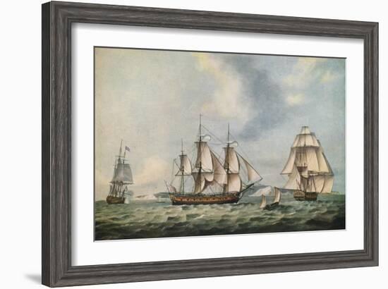 East India Companys Packet Swallow, 1788-Thomas Luny-Framed Giclee Print