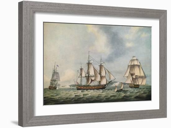 East India Companys Packet Swallow, 1788-Thomas Luny-Framed Giclee Print