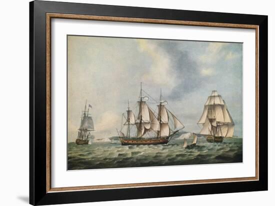 East India Companys Packet Swallow, 1788-Thomas Luny-Framed Giclee Print