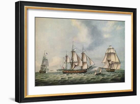 East India Companys Packet Swallow, 1788-Thomas Luny-Framed Giclee Print