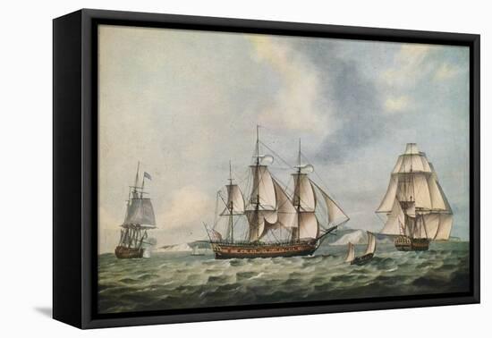 East India Companys Packet Swallow, 1788-Thomas Luny-Framed Premier Image Canvas