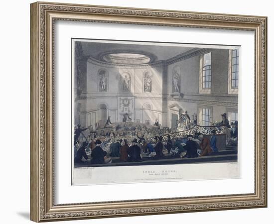 East India House, London, 1808-Joseph Constantine Stadler-Framed Giclee Print