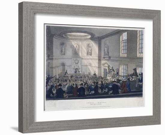 East India House, London, 1808-Joseph Constantine Stadler-Framed Giclee Print