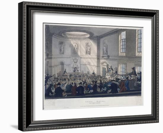 East India House, London, 1808-Joseph Constantine Stadler-Framed Giclee Print