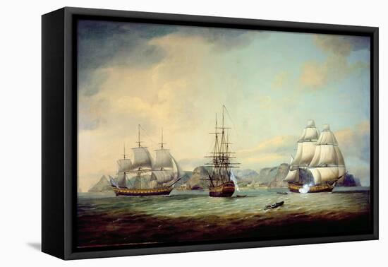 East Indiaman Ceres Off St Helena, 1788-Thomas Luny-Framed Premier Image Canvas