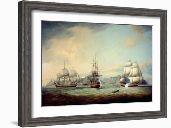 East Indiaman Ceres Off St Helena, 1788-Thomas Luny-Framed Giclee Print