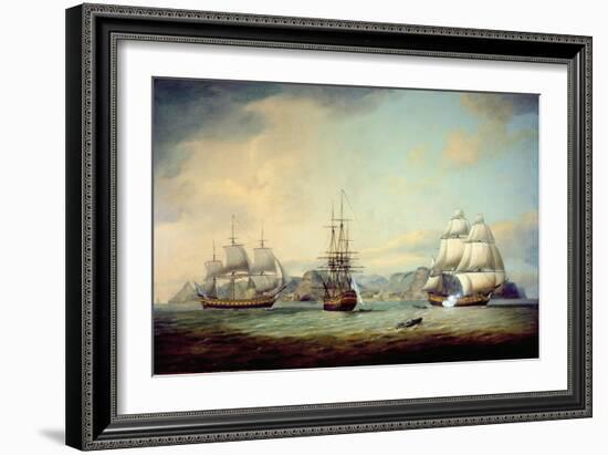 East Indiaman Ceres Off St Helena, 1788-Thomas Luny-Framed Giclee Print