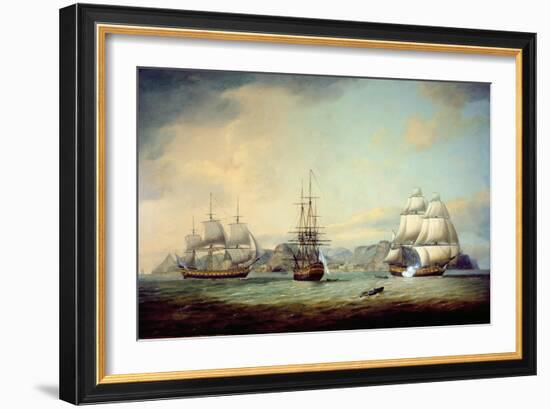 East Indiaman Ceres Off St Helena, 1788-Thomas Luny-Framed Giclee Print