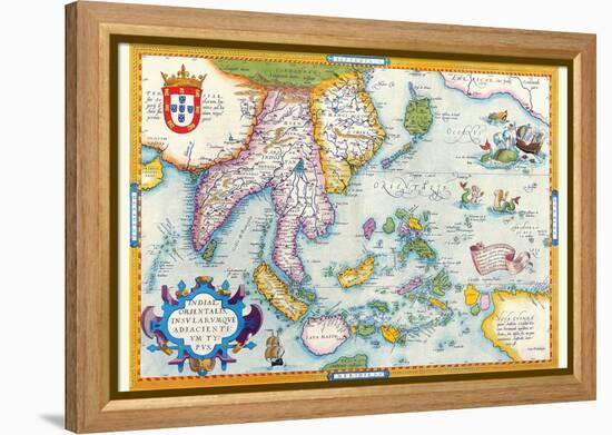 East Indies by Ortelius-Abraham Ortelius-Framed Stretched Canvas