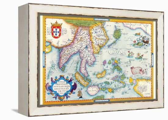East Indies by Ortelius-Abraham Ortelius-Framed Stretched Canvas