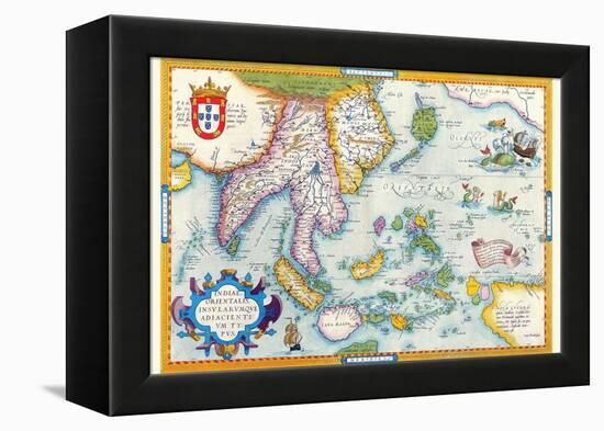 East Indies by Ortelius-Abraham Ortelius-Framed Stretched Canvas