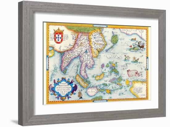 East Indies by Ortelius-Abraham Ortelius-Framed Art Print