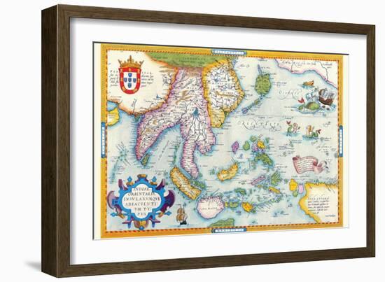 East Indies by Ortelius-Abraham Ortelius-Framed Art Print