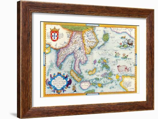 East Indies by Ortelius-Abraham Ortelius-Framed Art Print