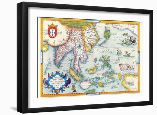 East Indies by Ortelius-Abraham Ortelius-Framed Art Print