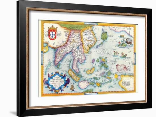 East Indies by Ortelius-Abraham Ortelius-Framed Art Print