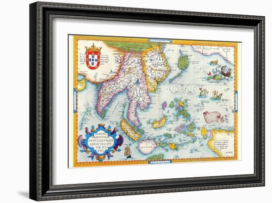 East Indies by Ortelius-Abraham Ortelius-Framed Art Print